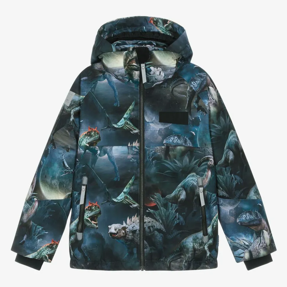 Boys Blue Dinosaur Ski Jacket