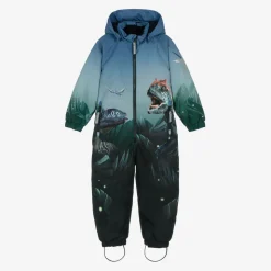 Boys Blue Dinosaur Snowsuit