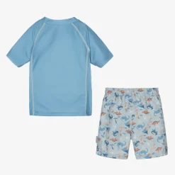 Boys Blue Dinosaur Swim Set (UPF40+)