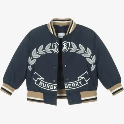 Boys Blue Down Filled Bomber Jacket