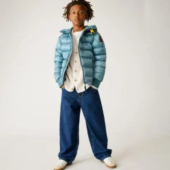 Boys Blue Down Padded Puffer Jacket
