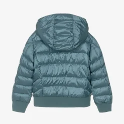 Boys Blue Down Padded Puffer Jacket