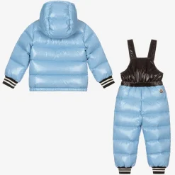 Boys Blue Down Padded Talat Snowsuit