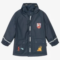 Boys Blue Fire Engine Raincoat
