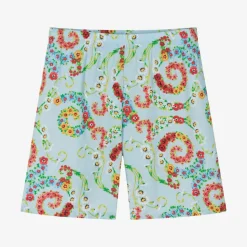 Boys Blue Floral Barocco Shorts