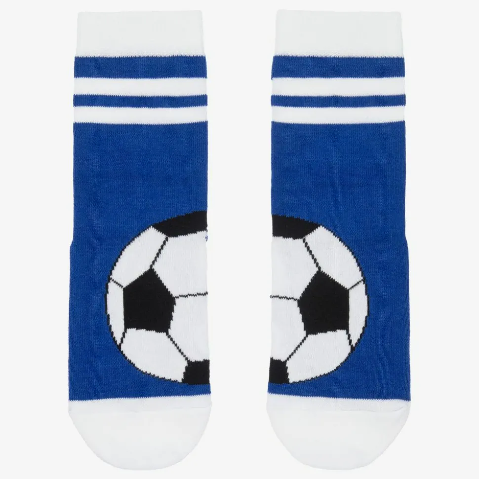 Boys Blue Football Socks