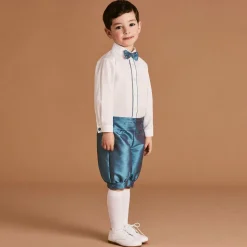 Boys Blue Knickerbocker Shorts Set