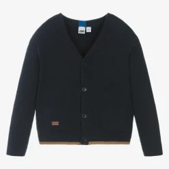 Boys Blue Knitted Cardigan