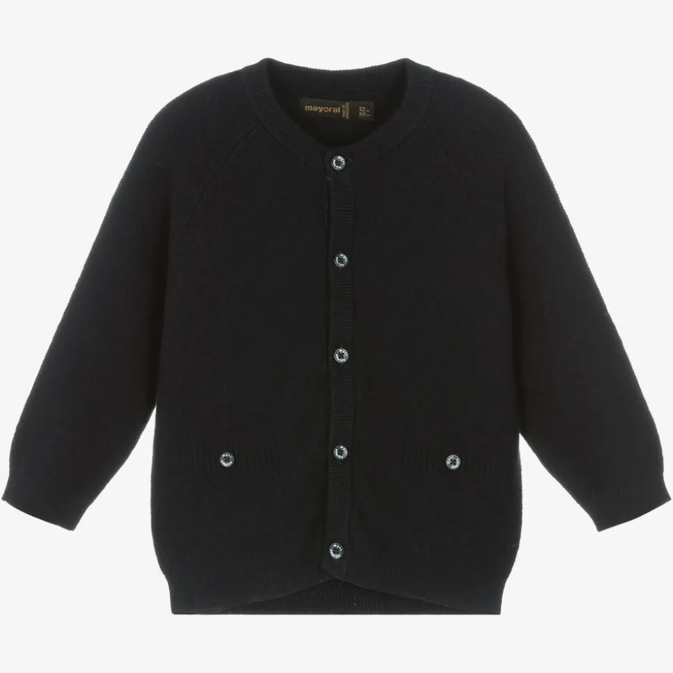 Boys Blue Knitted Cardigan