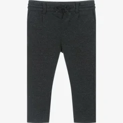 Boys Blue Marl Jersey Trousers