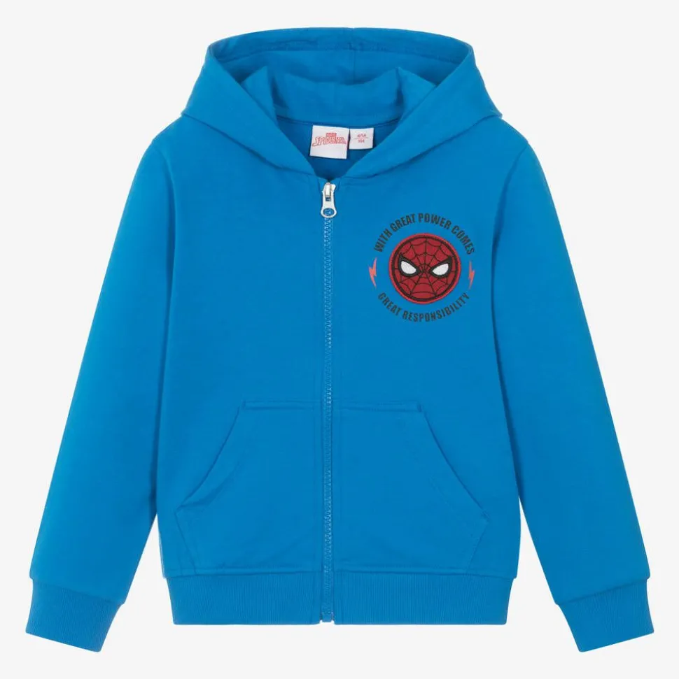 Boys Blue Marvel Zip-Up Top