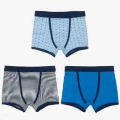 Boys Blue Organic Boxer Briefs (3 Pack)
