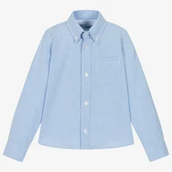 Boys Blue Oxford Cotton Shirt