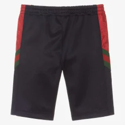 Boys Blue Piqué Logo Shorts