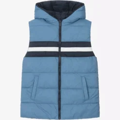 Boys Blue Reversible Gilet