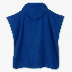 Boys Blue Shark Cotton Poncho Towel
