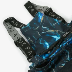 Boys Blue Storm Print Snowsuit & Snood Set