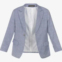 Boys Blue Twill Suit