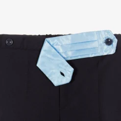 Boys Blue Velour Suit