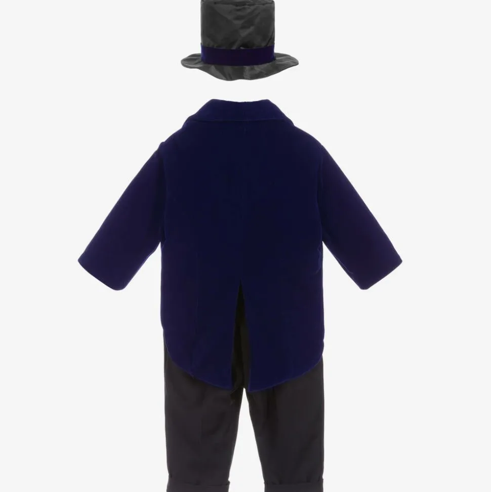 Boys Blue Velvet Suit