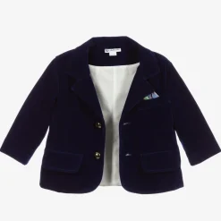 Boys Blue Velvet Suit