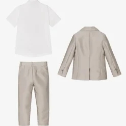 Boys Bronze Satin Twill Suit