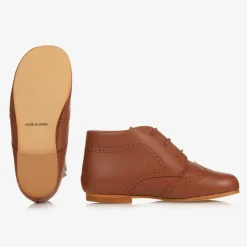 Boys Brown Brogue Shoes