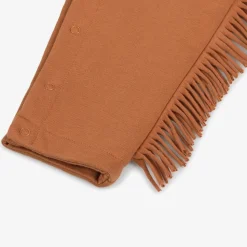 Boys Brown Horse Cotton Dungarees