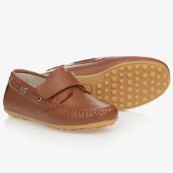 Boys Brown Leather Shoes