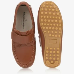 Boys Brown Leather Shoes