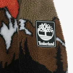 Boys Brown Mountain Fleece Zip-up Hoodie