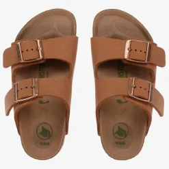 Boys Brown Vegan Leather Sandals