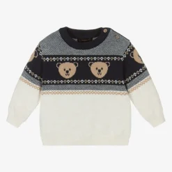 Boys Cotton & Wool Knit Sweater