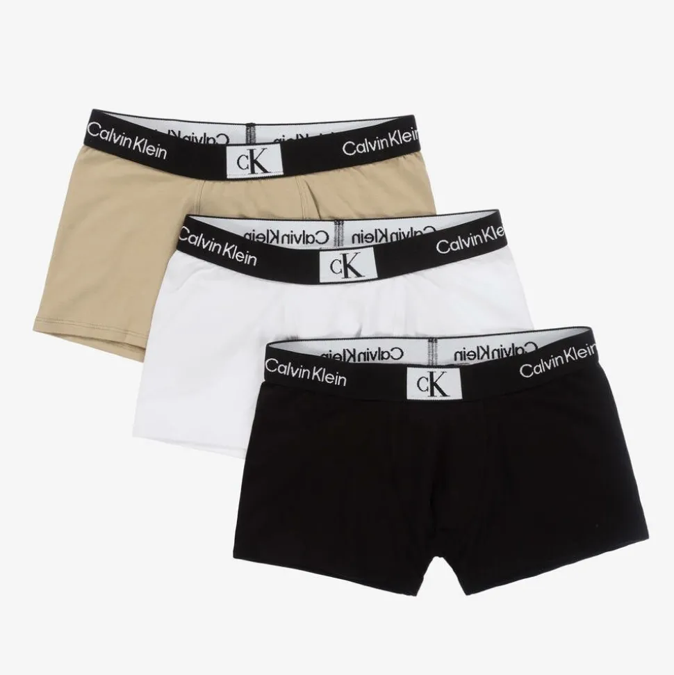 Boys Cotton Boxer Shorts (3 Pack)