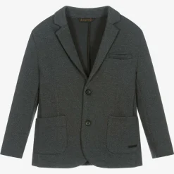 Boys Dark Grey Jersey Blazer