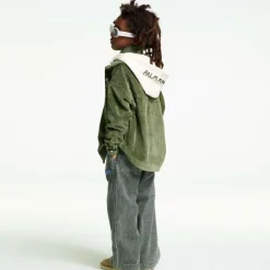 Boys Green Corduroy Overshirt