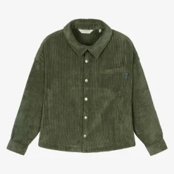 Boys Green Corduroy Overshirt