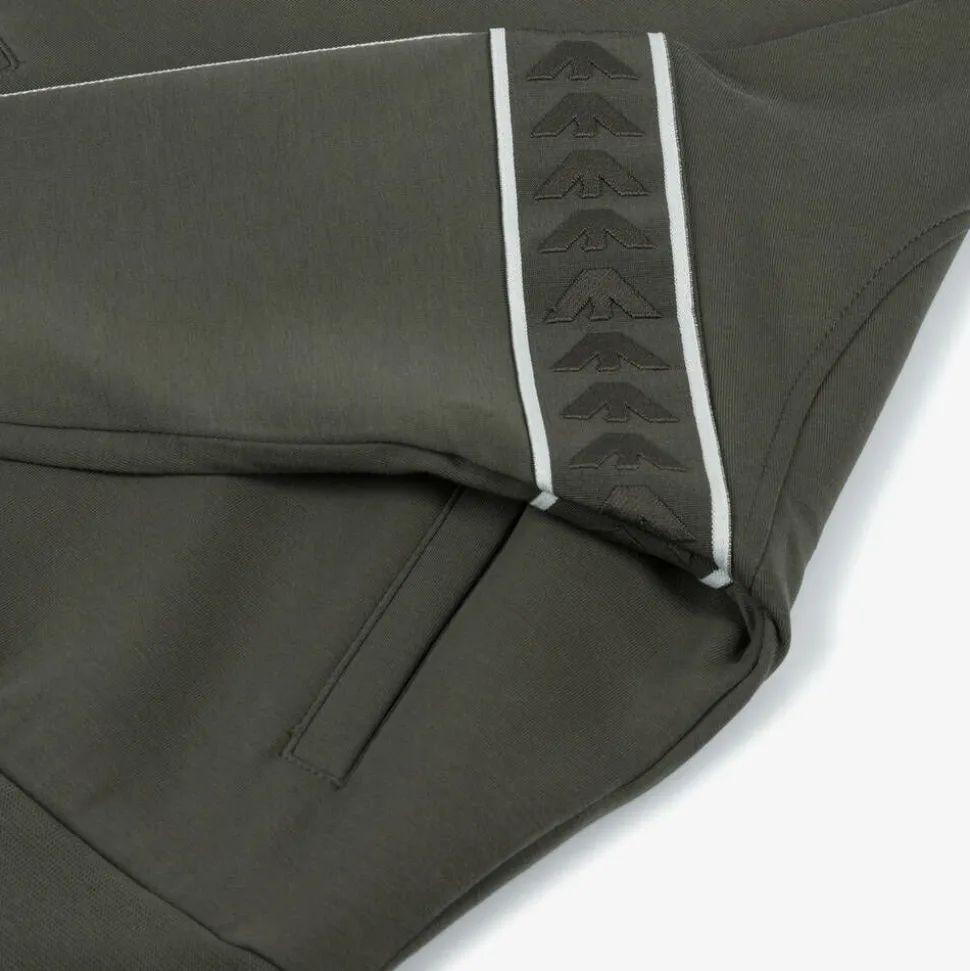 Boys Green Cotton Eagle Hoodie