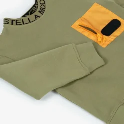 Boys Green Cotton Pocket Sweatshirt