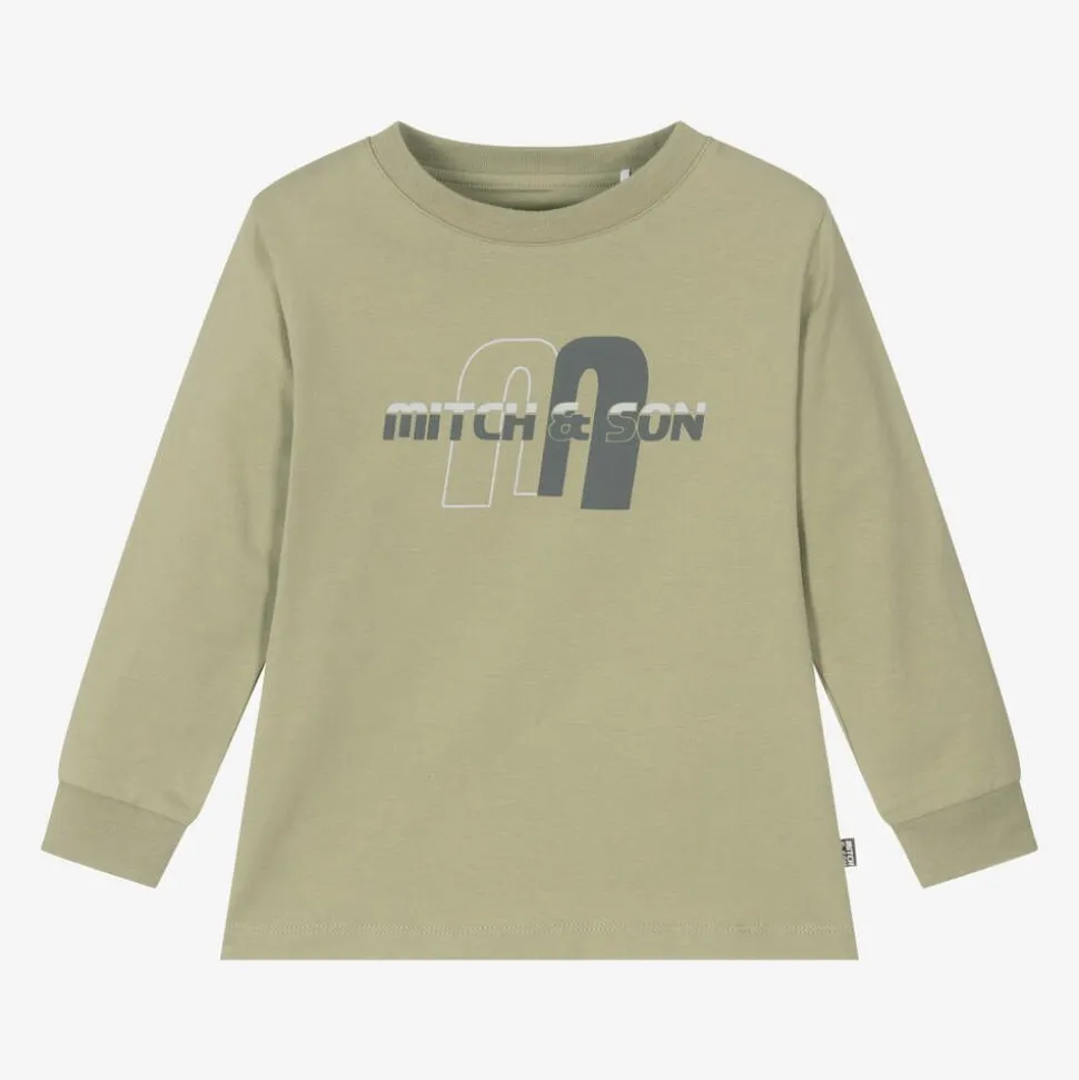 Boys Green Cotton Top