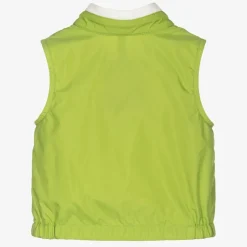 Boys Green Logo Gilet