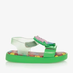 Boys Green Peppa Pig Jelly Sandals