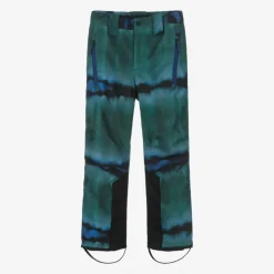 Boys Green Tie-Dye Ski Trousers