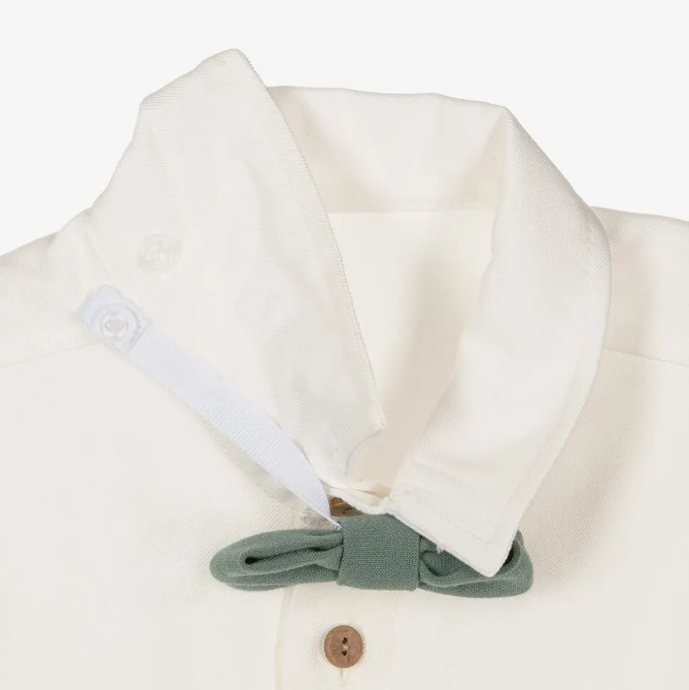 Boys Green Twill Suit