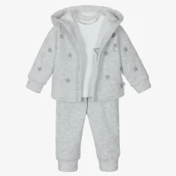 Boys Grey 3 Piece Tracksuit