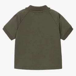 Boys Grey Cotton Polo Shirt