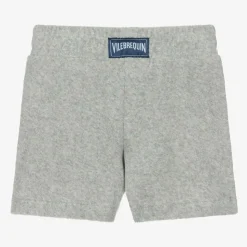 Boys Grey Cotton Towelling Shorts