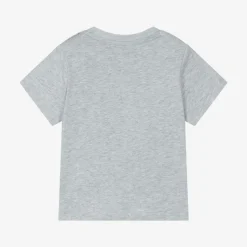 Boys Grey Cotton T-Shirt