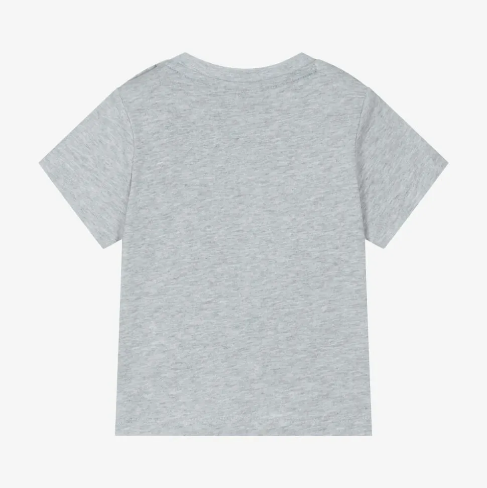 Boys Grey Cotton T-Shirt