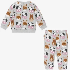Boys Grey Farm Animal Tracksuit